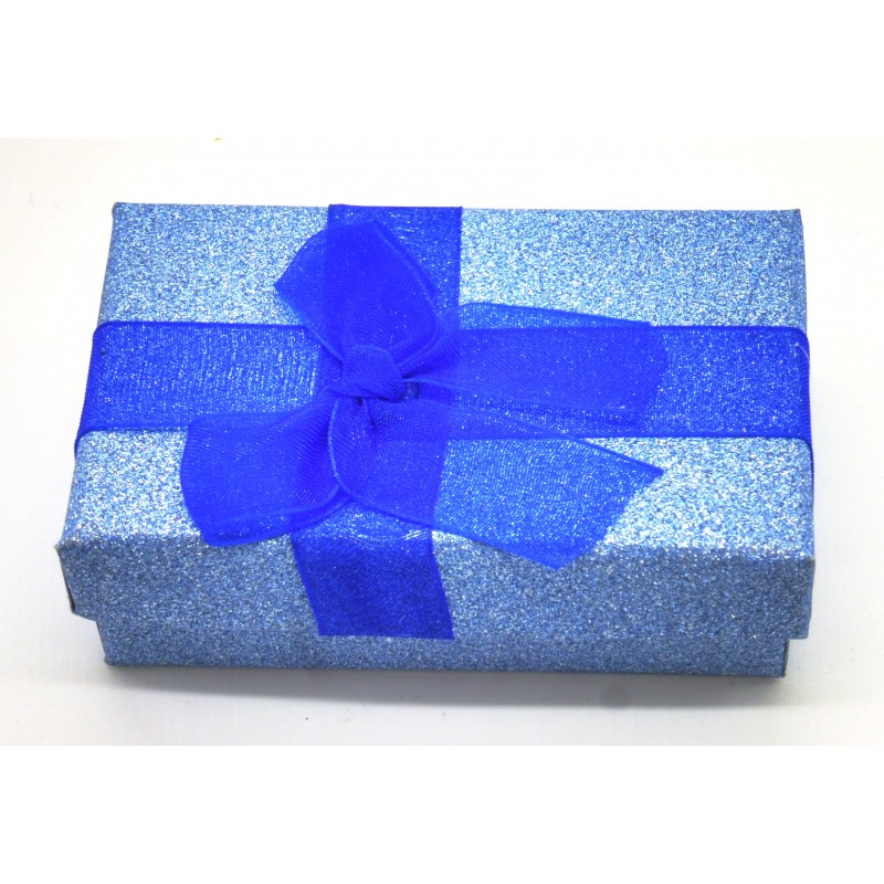 Caixa brilho azul 5x8cm. (12 unid)