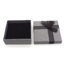 Caixa brilho preta 9x9cm. (12 unid)