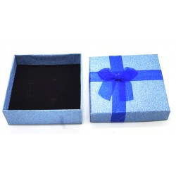 Caixa brilho azul 9x9cm. (12 unid)