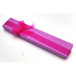 Caixa brilho rosa 4x21cm. (12 unid)