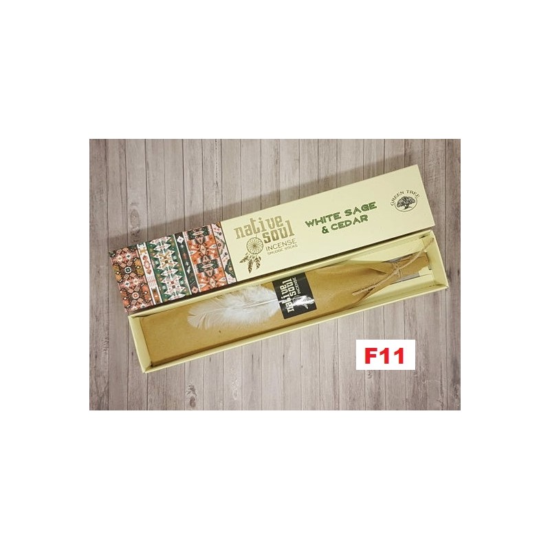 Incenso Native Soul White Sage & Cedar 15gr. (12 unid)