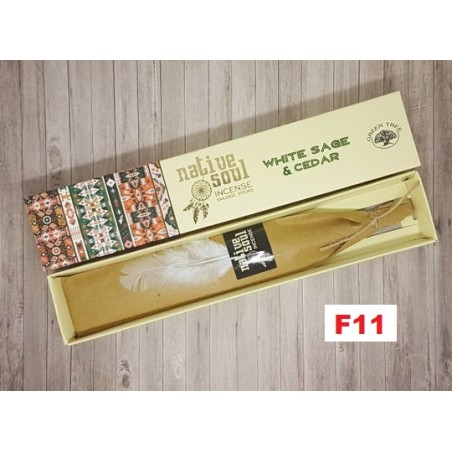 Incenso Native Soul White Sage & Cedar 15gr. (12 unid)