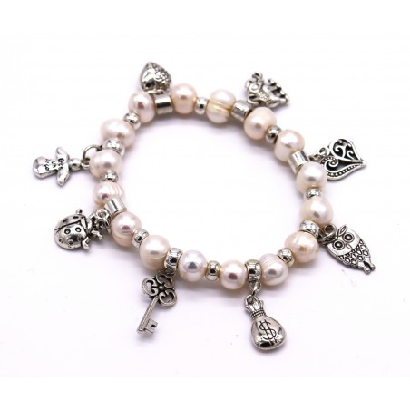 Pulseira pérolas. (2 unid)