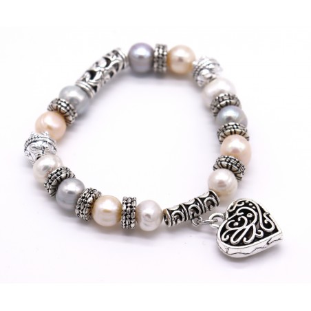 Pulseira pérolas. (4 unid)