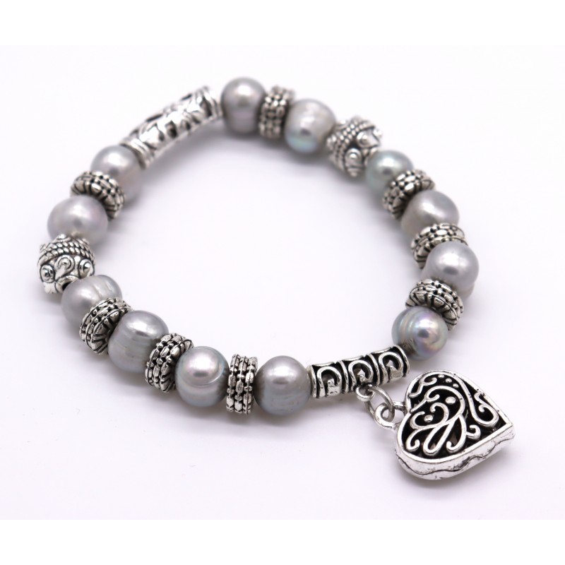 Pulseira pérolas. (4 unid)