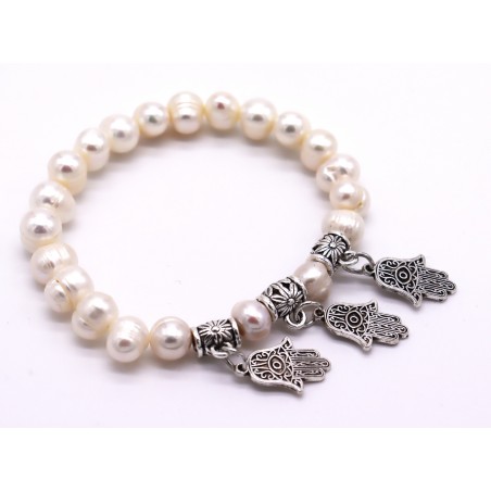 Pulseira pérolas. (4 unid)