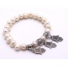Pulseira pérolas. (4 unid)
