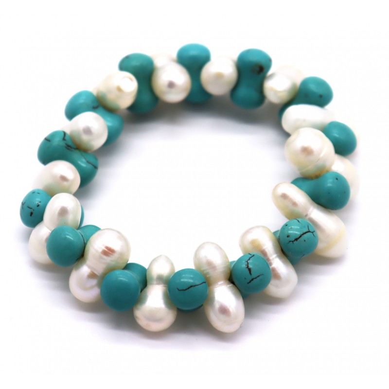 Pulseira pérolas. (2 unid)