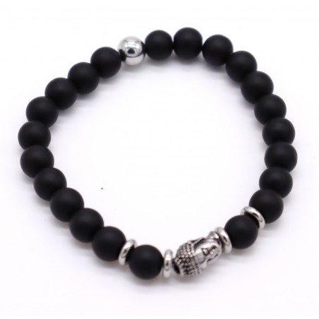 Pulseira Onix com aço. (2 unid)