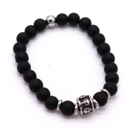 Pulseira Onix com aço. (2 unid)