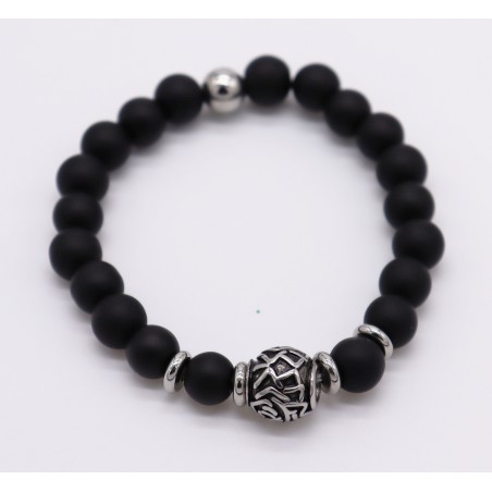 Pulseira Onix com aço. (2 unid)