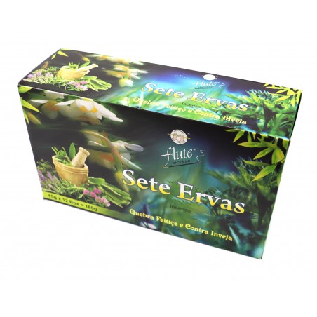 Incenso Flute Sete Ervas 15gr ( 12unid )