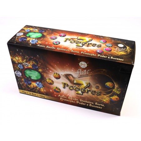 Incenso Flute Sete Poderes 15gr ( 12unid )