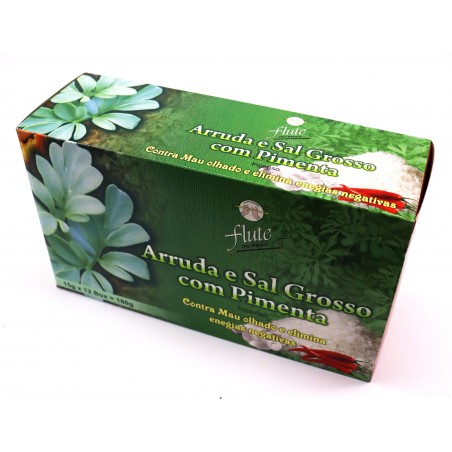 Incenso Flute Arruda e Sal Grosso e Pimenta 15gr ( 12unid )