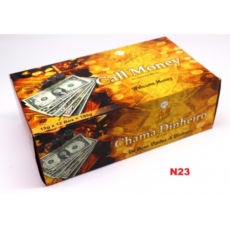 Incenso Flute Chama Dinheiro 15gr ( 12unid )