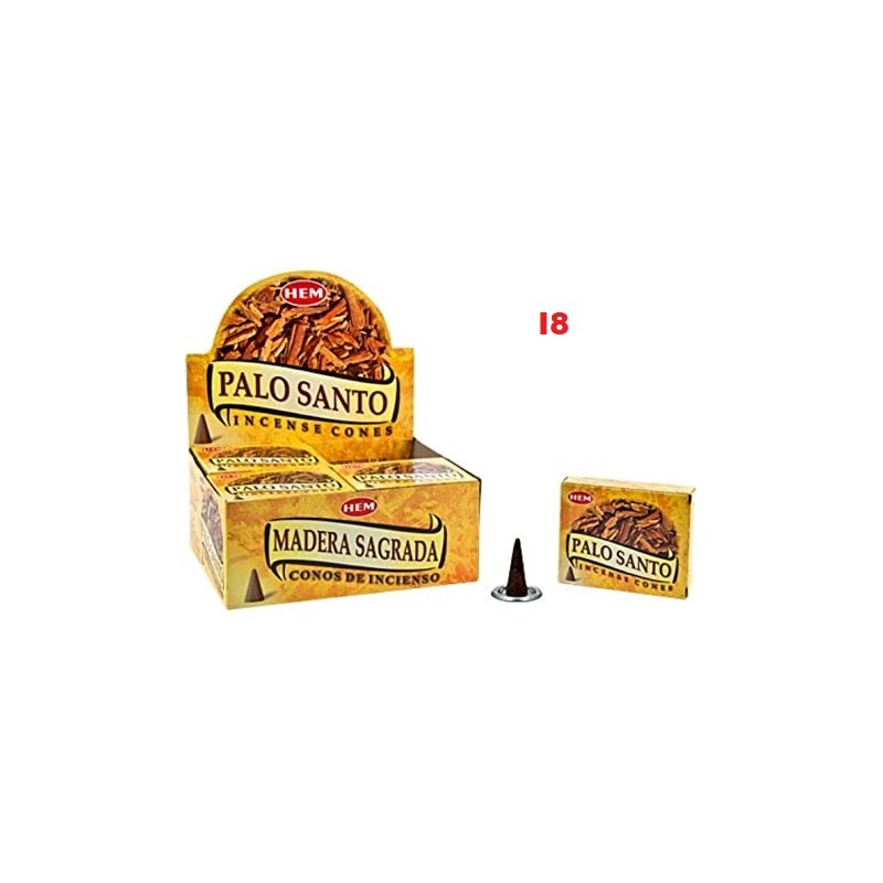 Incenso Cones HEM Palo Santo (12 unid)
