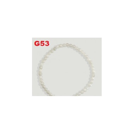 Pulseira elástica bola Pedra da Lua 4mm