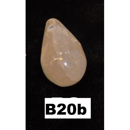 Selenite Pendente Gota 3cm