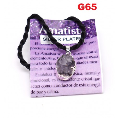 Pendente Drusa Ametista 1,5cm
