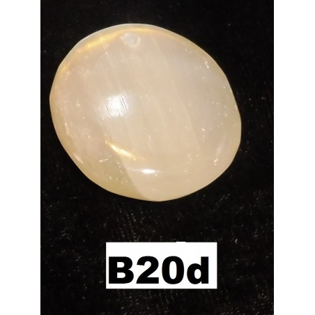 Selenite Pendente Redondo Plano 3cm