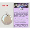 AQUA AURA. Pingente de prata. Laminados planos
