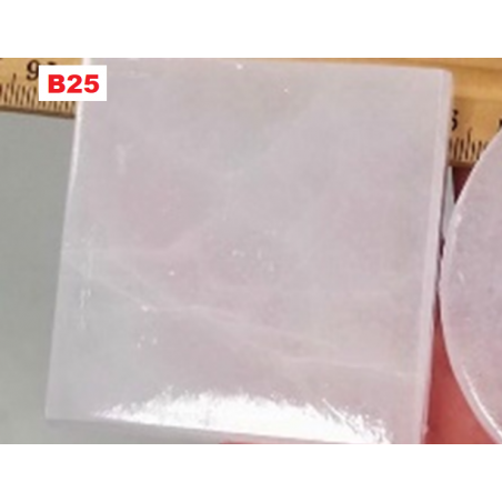 Selenite Base Quadrada 10cm