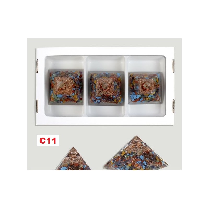 Pirâmide Orgonite 7x7cm