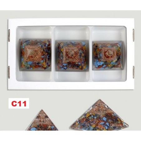 Pirâmide Orgonite 7x7cm