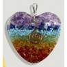 Pendente Coração Orgonita 4cm