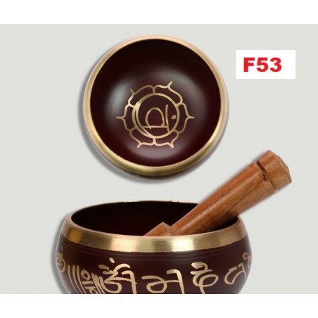 Taça Tibetana Vermelha Escura 12cm