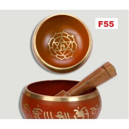 Taça Tibetana Laranja 12cm