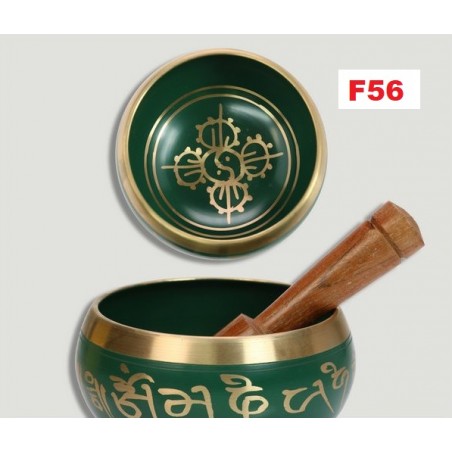 Taça Tibetana Verde 12cm