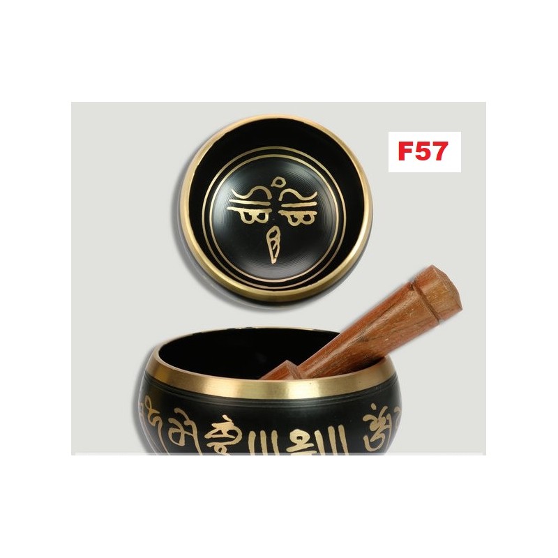 Taça Tibetana Preto 12cm