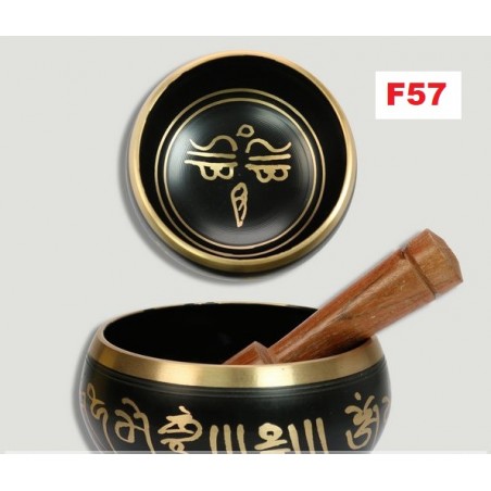 Taça Tibetana Preto 12cm