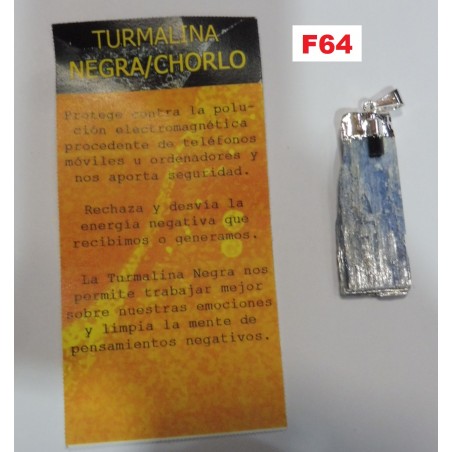 Pendente Prata Cianite com Turmalina