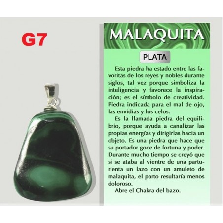 Pendente Prata Malaquite