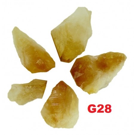 Quartzo Citrino pontas. Saco 100gr.