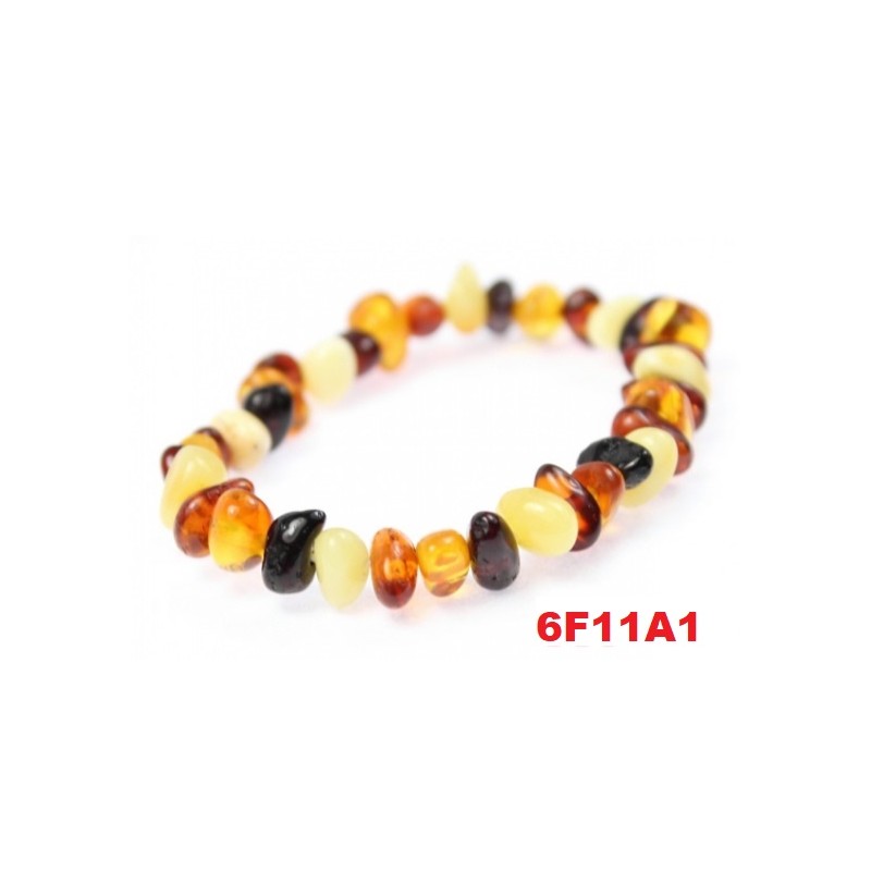 Pulseira Âmbar para criança com elástico