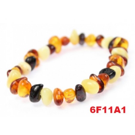 Pulseira Âmbar para criança com elástico