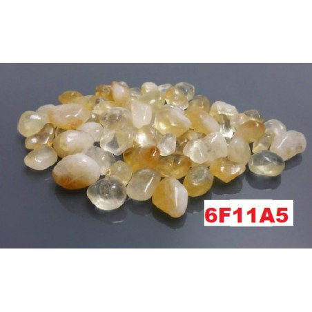 Quartzo Citrino Pedra Rolada Mini. Saco 100gr.