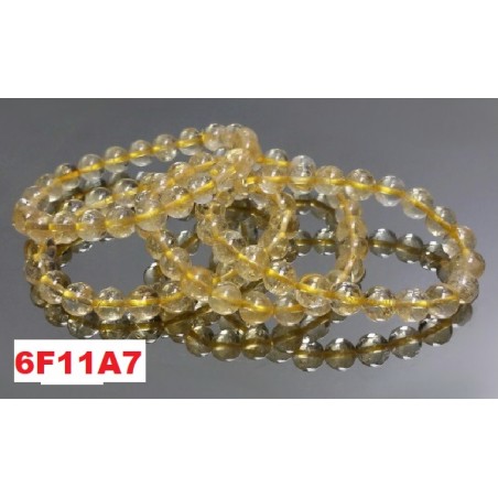 Pulseira Citrino Bola 8mm