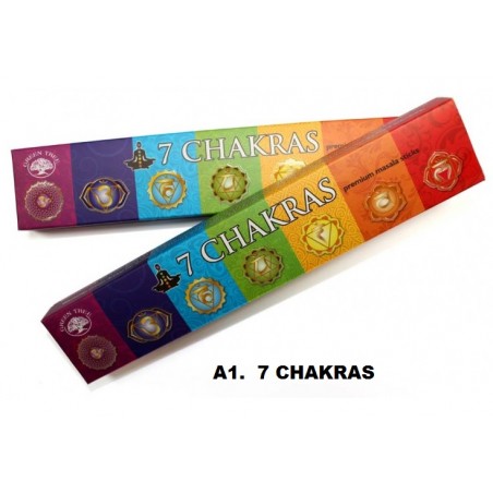 Incenso Green Tree 7 Chakras 15gr. (12 unid)