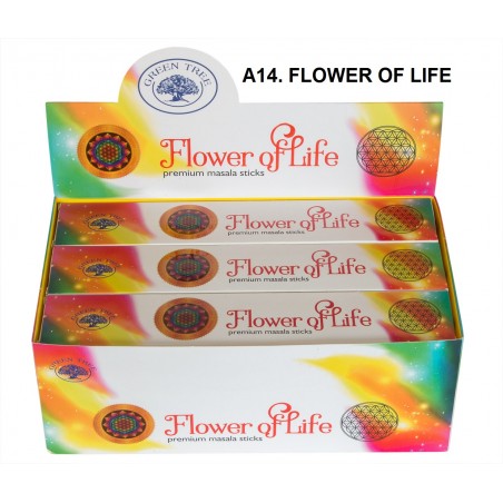 Incenso Green Tree Flower of Life 15gr. (12 unid)