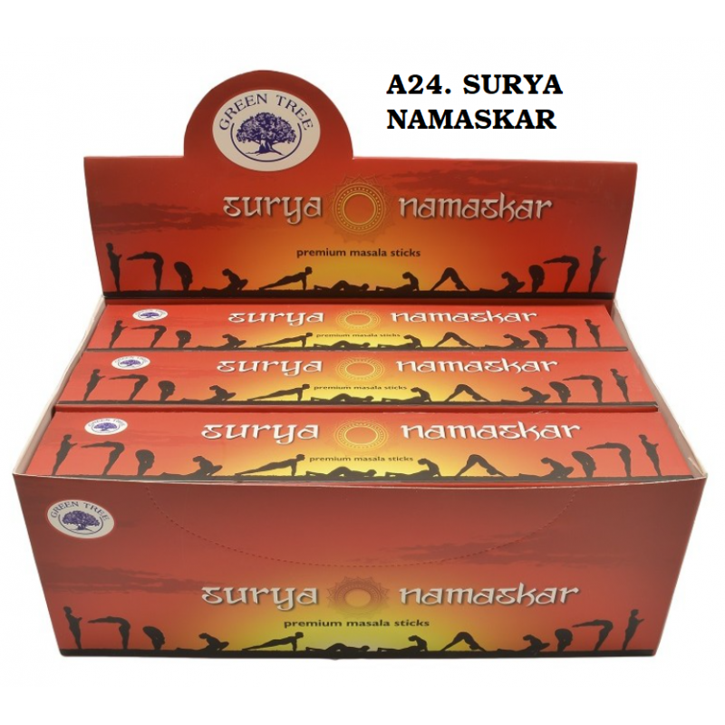 Incenso Green Tree Surya Namaskar 15gr. (12 unid)