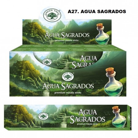 Incenso Green Tree Aqua Sagrados  15gr. (12 unid)