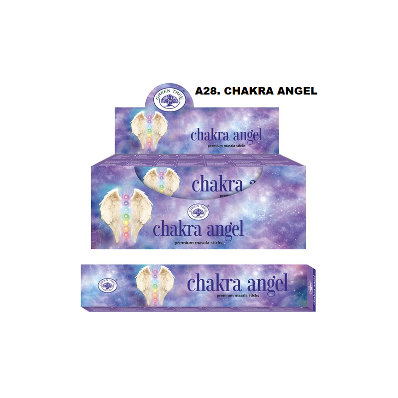 Incenso Green Tree Chakra Angel  15gr. (12 unid)
