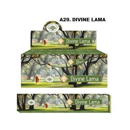 Incenso Green Tree Divine Lama 15gr. (12 unid)