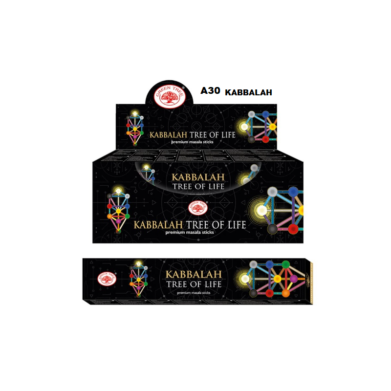 Incenso Green Tree Kabbalah 15gr. (12 unid)