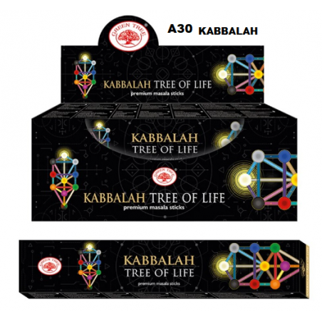 Incenso Green Tree Kabbalah 15gr. (12 unid)