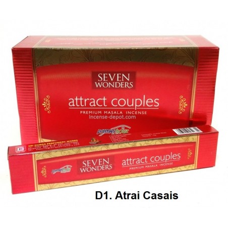Incenso Seven Wonders Atrai Casais 15gr (12 unid)